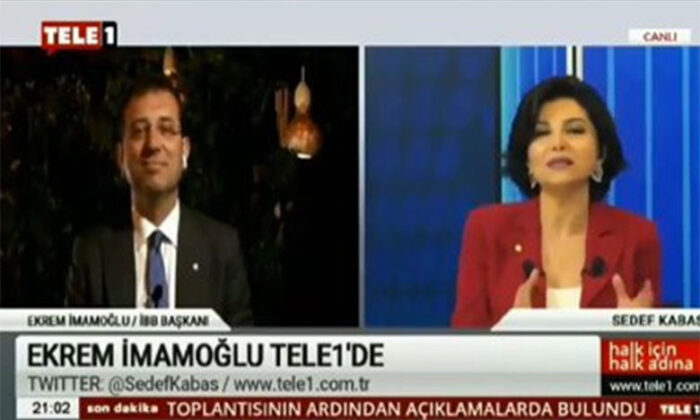 Sedef Kabaş’ın TELE 1’deki İmamoğlu yalakalığı izleyenleri kahkahalara boğdu!.