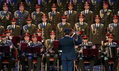 Rus Kızıl Ordu Korosu, Türkiye’nin coronavirüsle mücadelesine, Mehter Marşı çalarak destek oldu!. (video haber)