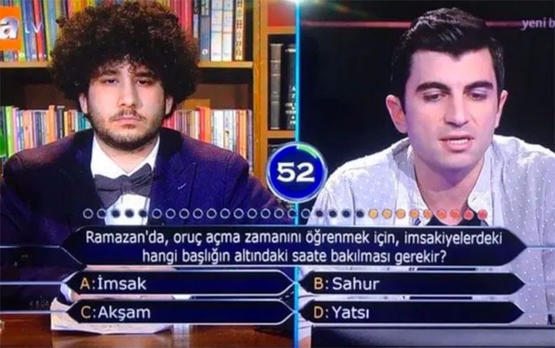 orucla ilgili basit soruyu bilemeyen kim milyoner olmak ister yarismacisina abdurrahman dilipak tan tepki haber haberler son dakika haberler