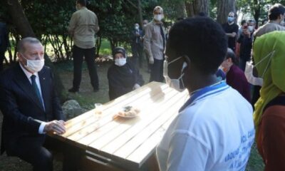 Cumhurbaşkanı Erdoğan, Küçük Çamlıca Korusu’nda vatandaşlarla sohbet etti!.