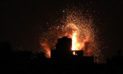 Terörist İsrail’den Gazze’ye hava saldırısı…