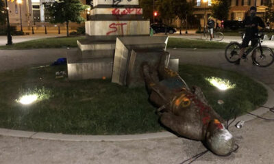 ABD’de Floyd isyancıları, ırkçı generalin heykelini yıktı!. (video haber)