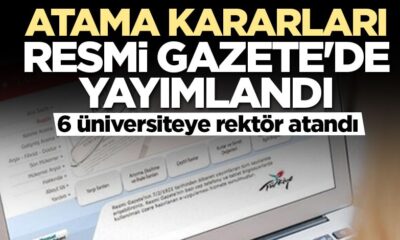 Atama kararları Resmi Gazete’de yayımlandı!.