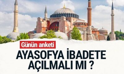 AK Parti Ayasofya Camii’si için özel anket yaptırdı!. İşte sonuçlar…
