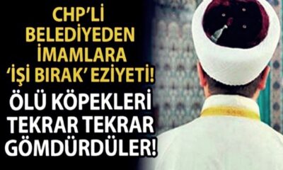 CHP’den imamlara “işi bırak” zulmü! Esenyurt’ta köpek leşlerini tekrar tekrar gömdürdüler!.