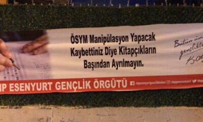 Provokatif YKS pankartını asan CHP’li gençler gözaltına alındı!.