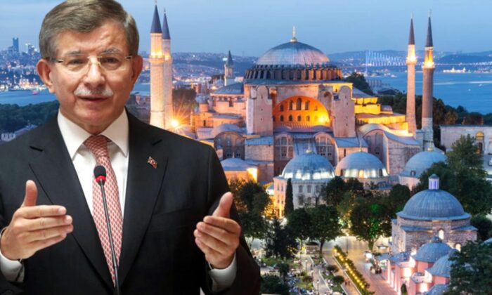 Ahmet Davutoğlu’ndan tepki çeken Ayasofya açıklaması…