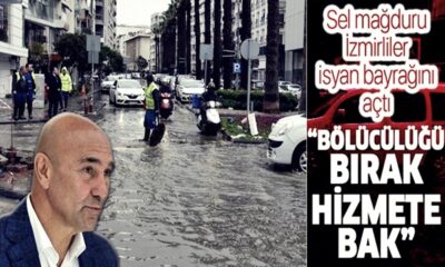 İzmirliler Tunç Soyer’e böyle tepki gösterdi! “Bölücülüğü bırak alt yapıya bak!.”
