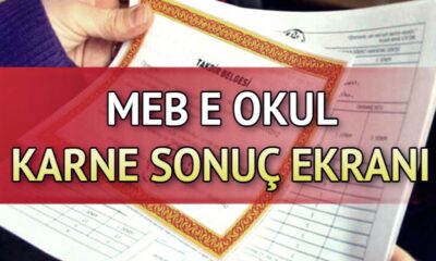 MEB, karneleri e-okul üzerinden erişime açtı!. E-Okul karne sorgulama ekranı…
