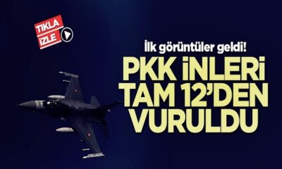 Pençe-Kartal Operasyonu’ndan ilk görüntüler geldi! PKK hedefleri böyle vuruldu!. (video haber)