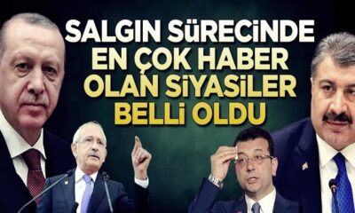 Pandemi sürecinde en çok haber olan siyasiler belli oldu!.