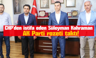 CHP’den istifa eden isim AK Parti’ye geçti!.