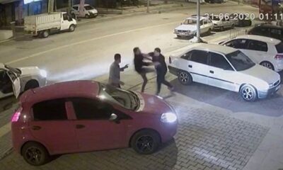 Trafik magandaları kick boks sporcusuna denk geldi!. (video haber)