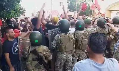 Türkiye’ye yapılan saygısızlığa Lübnan halkı sokaklara inerek cevap verdi!. (video haber)