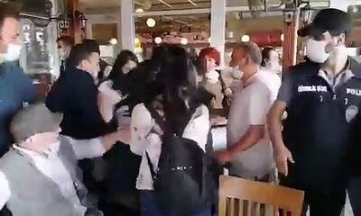 HDP Milletvekili Musa Piroğlu, kadın polise saldırdı!. (video haber)