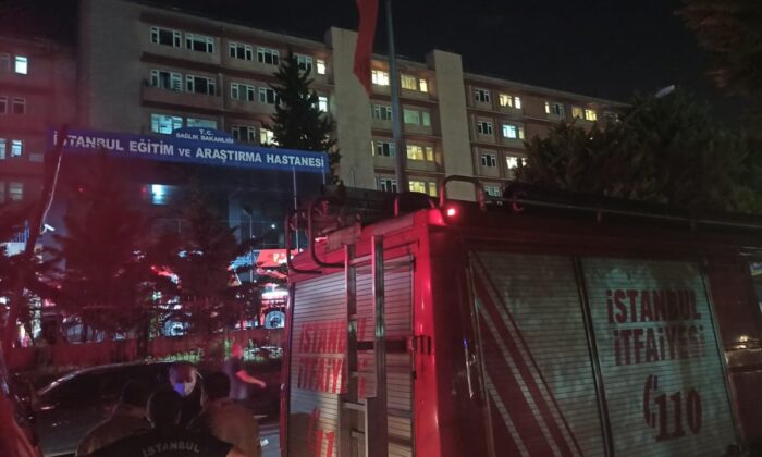 İstanbul Eğitim ve Araştırma Hastanesi’nde yangın! Hastalar pencereden tahliye edildi!.