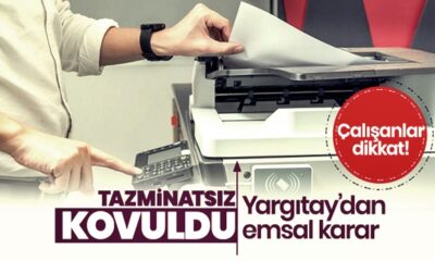 Yargıtaydan emsal karar! Şirket belgelerinin fotokopisini çekti, tazminatsız kovuldu!.