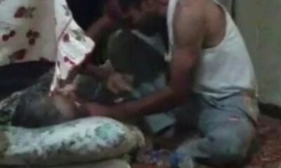 Senin gibi evlat olmaz olsun! Yatalak annesine böyle işkence etti!. (video haber)