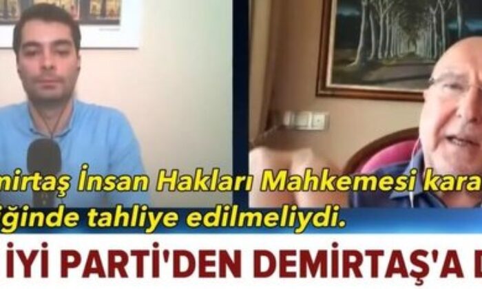 İYİ Parti’den HDP’li Selahattin Demirtaş’a destek.. (video haber)