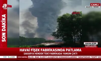 Sakarya’da ki havai fişek fabrikasının patlama anı.. (video haber)