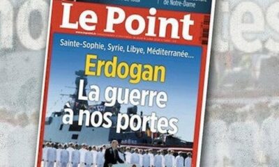 Türkiye aleyhine yayınlar yapan Fransız Le Point dergisinden Ayasofya kapağı! “Savaş tehlikesi kapıda”