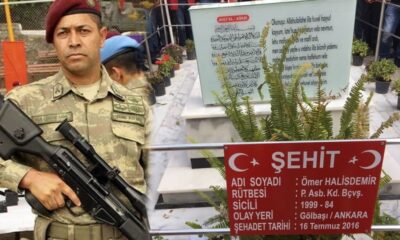 15 Temmuz Kahramanı Şehit Ömer Halisdemir’in kabrine ziyaretçi akını..