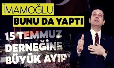 Ekrem İmamoğlu, 15 Temmuz Derneği ile protokolü masrafları bahane ederek iptal etti!.