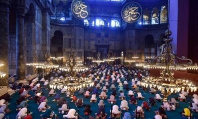 86 yıl sonra Ayasofya Camii’nde ilk bayram namazı…