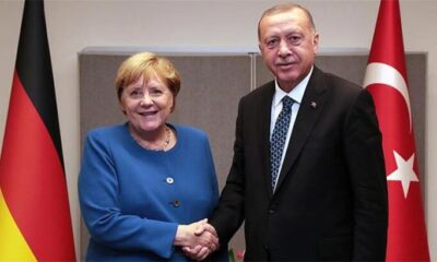 Cumhurbaşkanı Erdoğan, Almanya Başbakanı Merkel ile görüştü!.