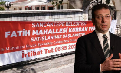 Ekrem İmamoğlu, Sancaktepe Belediyesi’nin astığı kurban pankartlarını toplattı!. (video haber)
