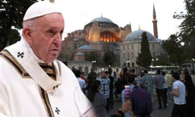 Ayasofya Camii için acı çeken Papa’ya Türkiye’den teselli! “Üzülmesin çünkü…”