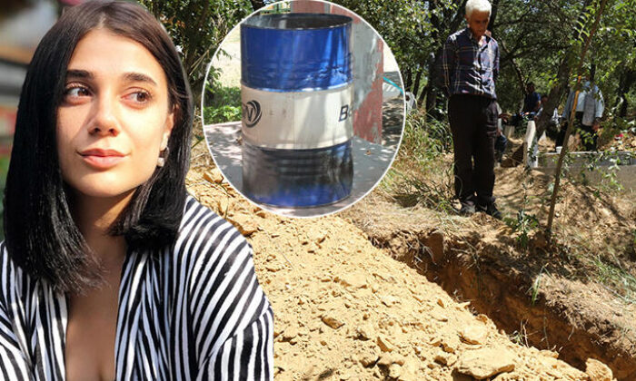 Pınar Gültekin’in öldürüldüğü evin içi görüntülendi! Balkonunda içinde ateş yakılmış varil ve kül izleri.. (video haber)