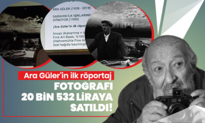 Ara Güler’in ilk röportaj fotoğrafı 20 bin 532 liraya satıldı!.