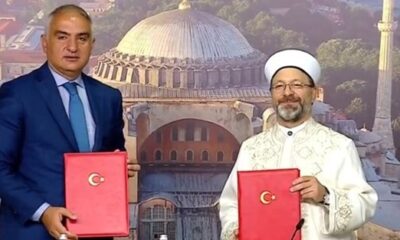 Ayasofya Camii için iş birliği protokolü imzalandı!.