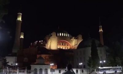 Ayasofya Camii’nde sela… (video haber)