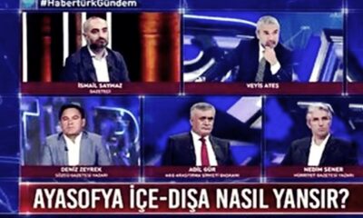Canlı yayında Hacısalihoğlu ve İsmail Saymaz arasında Ayasofya tartışması.. (video haber)