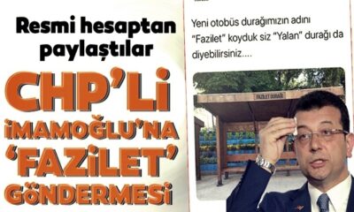 Nevşehir Belediyesi’nden Ekrem İmamoğlu’na “Fazilet Durağı” göndermesi..