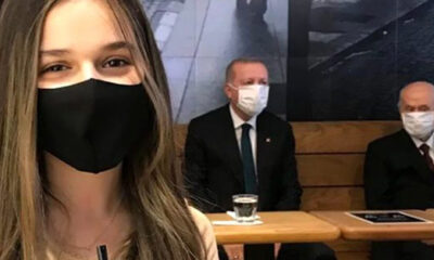 Genç kızın Erdoğan ve Bahçeli ile çektiği selfie gündem oldu!.