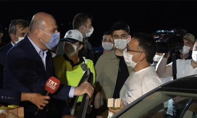 Süleyman Soylu trafik denetimi yaptı!.
