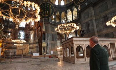 Ayasofya Camii’nin halıları hazırlanıyor, ilk resim geldi!.