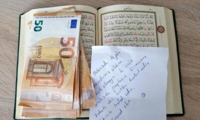 Karantinada kaldığı yurt odasında ki Kur’an-ı Kerim’in arasına 400 avro bıraktı! “Hakkınızı helal edin!.”