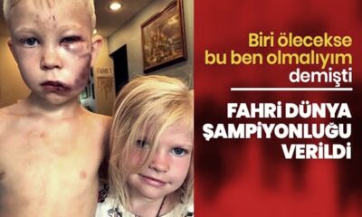 Kardeşini köpekten koruyan Walker’a fahri Dünya Şampiyonluğu verildi!.