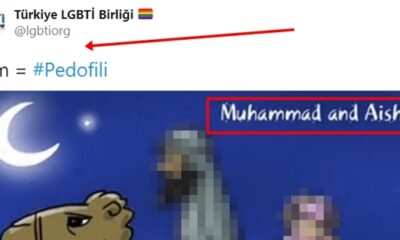 LGBT’li sapkınların çatı örgütünden Peygamberimize ve İslam’a alçak hakaret..