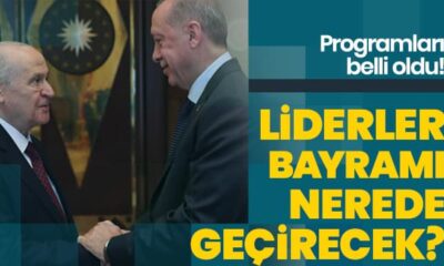 Liderlerin bayram programı belli oldu!.
