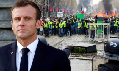 Macron’un kabusu geri döndü! Sarı yelekliler yeniden sokaklara indi!.