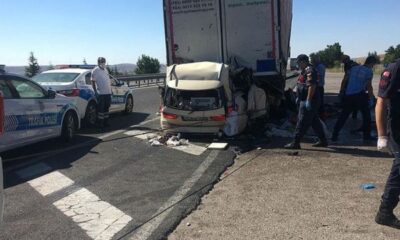 Ankara’da gurbetçi aile kaza yaptı! 2’si çocuk 5 kişi hayatını kaybetti!.