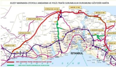 163 km’lik Kuzey Marmara Otoyolu’nun sorumluluğu İstanbul İl Jandarma Komutanlığına geçti!.