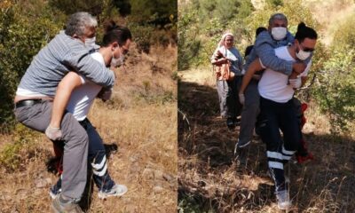 Ambulans şoförü hastayı 1 kilometre sırtında taşıdı!.