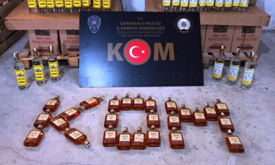 Çanakkale’de sahte içki operasyonu..