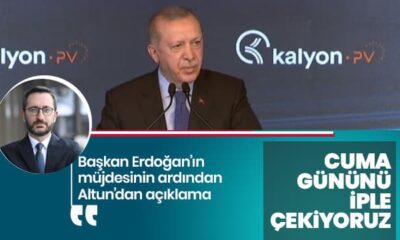 Başkan Erdoğan’ın “Cuma günü açıklayacağız” dediği müjde için Fahrettin Altun’dan açıklama! “İple çekiyoruz!.”